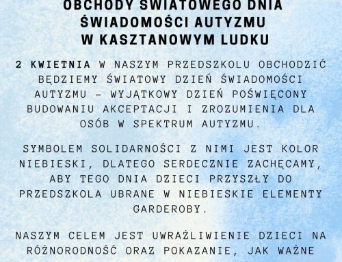 Światowy Dzień Świadomości Autyzmu