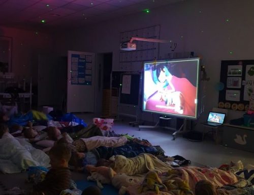 Zielona noc- grupa srebrna i turkusowa