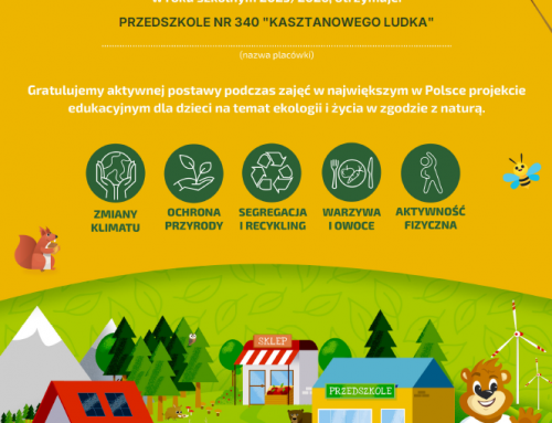Kubusiowi Przyjaciele Natury- certyfikat