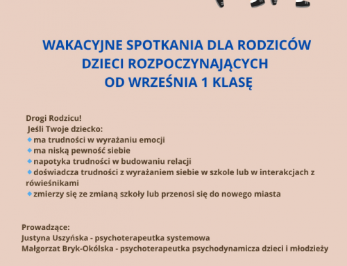Wakacyjne spotkania dla rodziców dzieci rozpoczynających 1 klasę – Poradnia EZRA UKSW Warszawa-Bielany